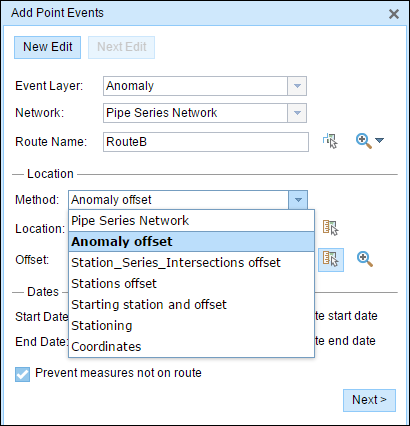 Choosing the intersection offset method Choosing the intersection offset method